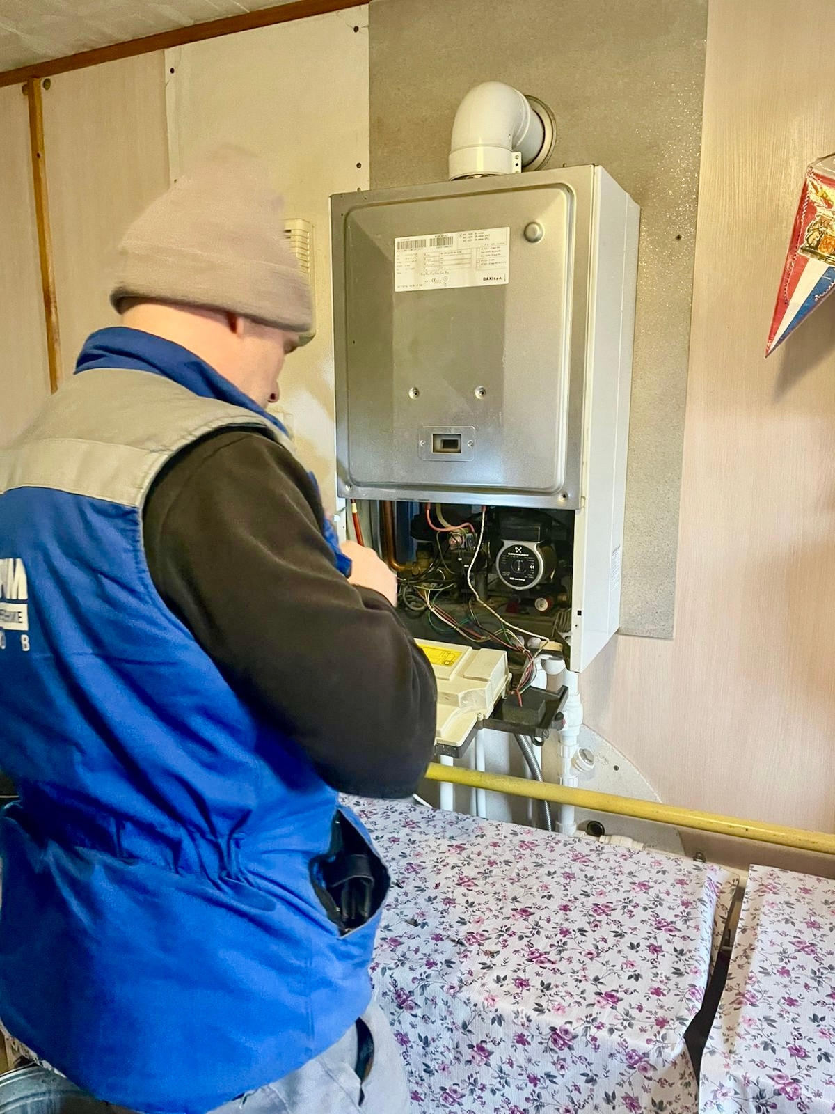 Заработал котел в храме Алексея Человека Божьего в городе Пскове