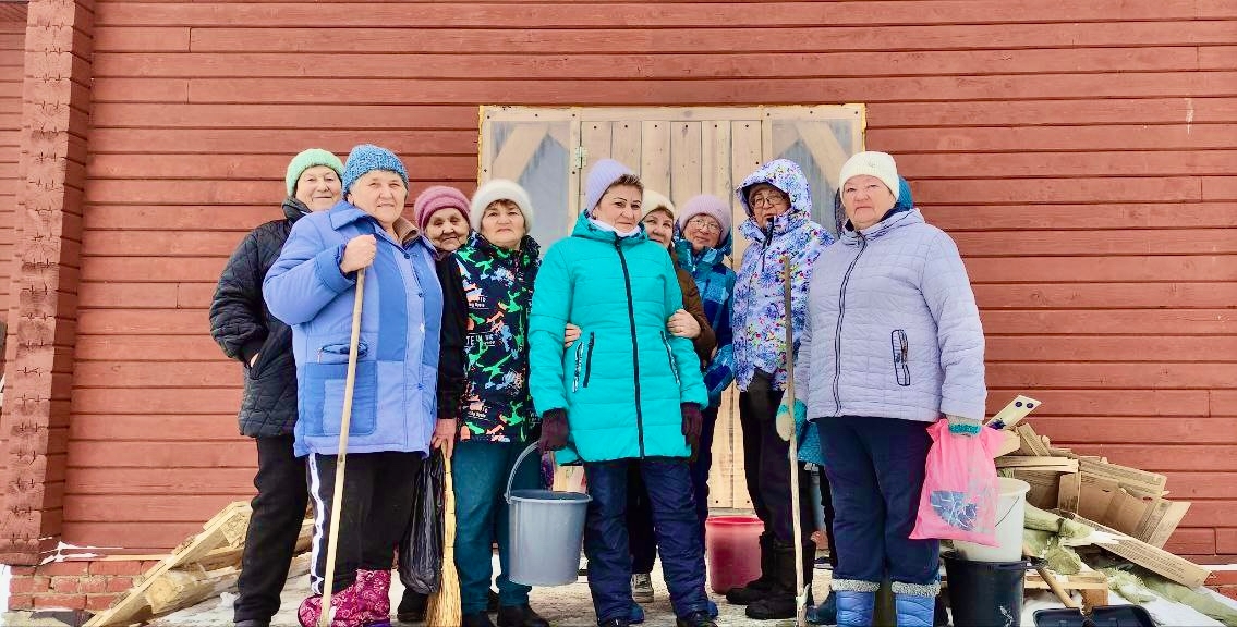 Завершены работы по укладке плитки в Храме Вознесения Господня.